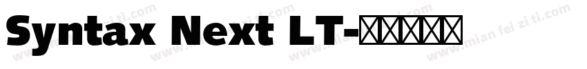 Syntax Next LT字体转换